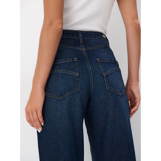 Mohito - Jeansy wide leg - granatowy Mohito 32 Mohito