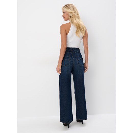 Mohito - Jeansy wide leg - granatowy Mohito 38 Mohito