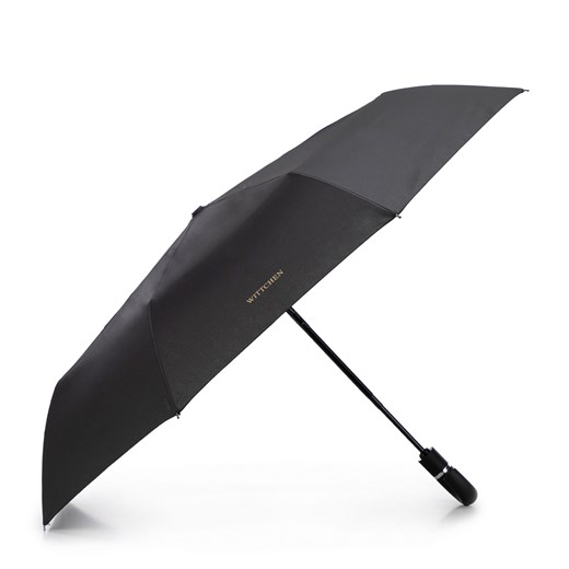 Parasol automatyczny z elegancką rączką czarny ze sklepu WITTCHEN w kategorii Parasole - zdjęcie 174168041