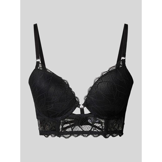 Biustonosz push up z obszyciem koronką model ‘Alicia’ ze sklepu Peek&Cloppenburg  w kategorii Biustonosze - zdjęcie 174168980