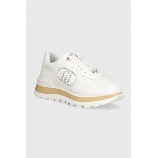Liu Jo sneakersy skórzane AMAZING 20 kolor biały BF4057PX33101065 ze sklepu ANSWEAR.com w kategorii Buty sportowe damskie - zdjęcie 174170244