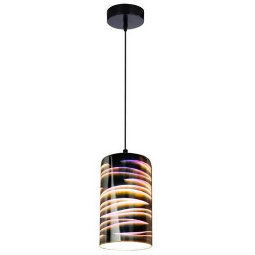Lampa wisząca czarna podłużna - K527 N0-W31 ze sklepu Edinos.pl w kategorii Lampy wiszące - zdjęcie 174171224