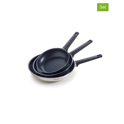 Sauter 3-częściowy zestaw w kolorze srebrnym ze sklepu Limango Polska w kategorii Garnki - zdjęcie 174171584