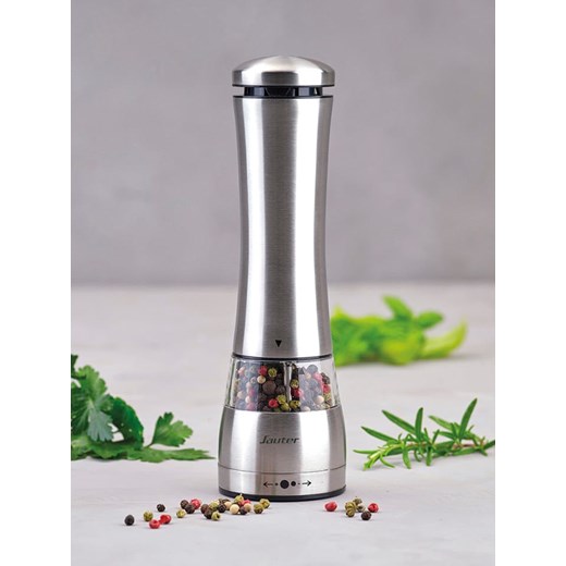 Sauter Młynek elektryczny w kolorze srebrnym - dł. 22 cm ze sklepu Limango Polska w kategorii Młynki do soli i pieprzu - zdjęcie 174171644