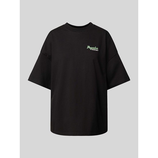 T-shirt o kroju oversized z nadrukiem z logo model ‘CHAPI’ ze sklepu Peek&Cloppenburg  w kategorii Bluzki damskie - zdjęcie 174174731