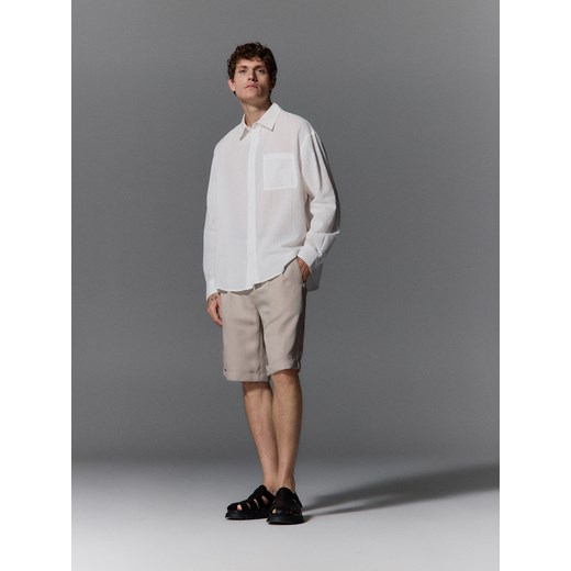 Koszula męska Reserved z klasycznym kołnierzykiem z długim rękawem elegancka 