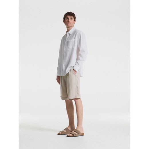 Koszula męska Reserved z długim rękawem z klasycznym kołnierzykiem elegancka 