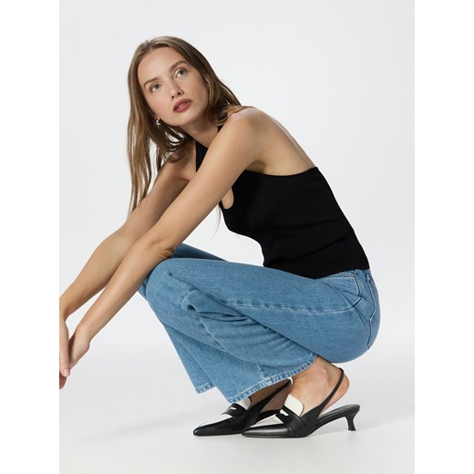 Reserved - Top z dekoltem halter - czarny Reserved L Reserved