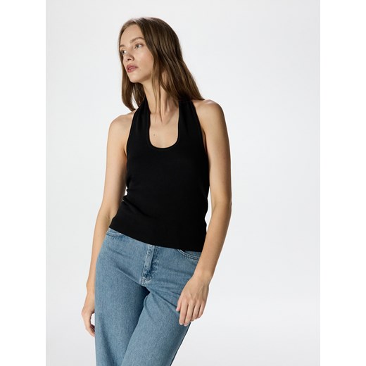 Reserved - Top z dekoltem halter - czarny Reserved XS Reserved