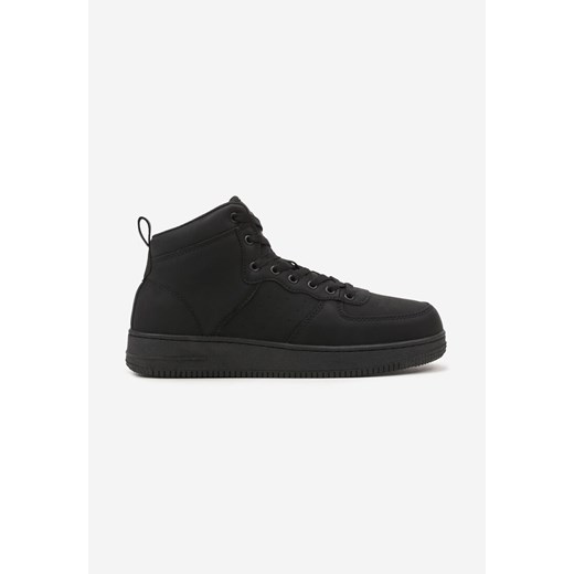 Czarne Płaskie Sznurowane Botki Sneakersy za Kostkę Mivara ze sklepu born2be.pl w kategorii Buty sportowe męskie - zdjęcie 174177320
