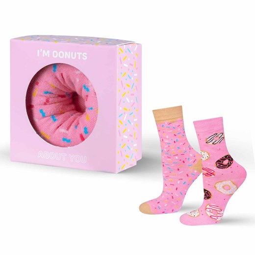 Skarpetki damskie Soxo Donut w Pudełku ze sklepu Sklep SOXO w kategorii Skarpetki damskie - zdjęcie 174177943