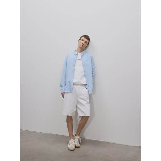 Reserved - Jeansowe szorty loose fit - biały Reserved 36 Reserved