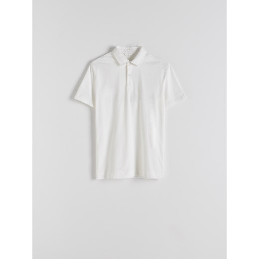 Reserved - Koszulka polo regular fit - złamana biel Reserved XL Reserved