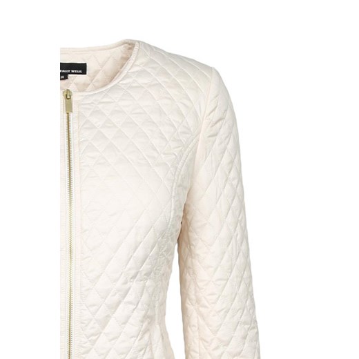 White Quilted Zip Up Jacket tally-weijl  kurtki