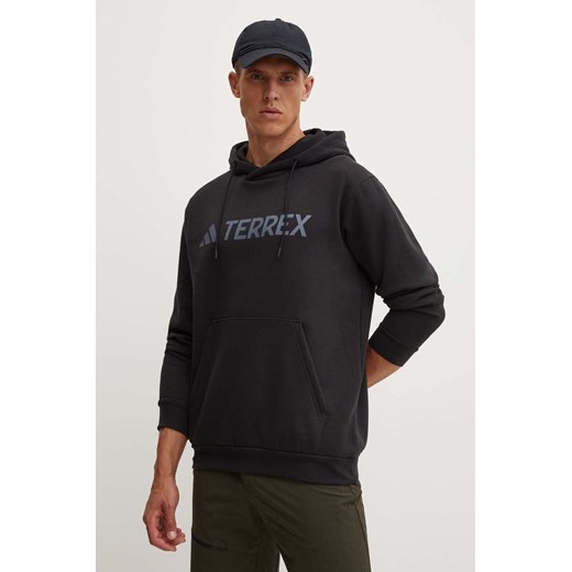adidas TERREX bluza dresowa Multi kolor czarny z kapturem z nadrukiem IZ3305 ze sklepu ANSWEAR.com w kategorii Bluzy męskie - zdjęcie 174282014