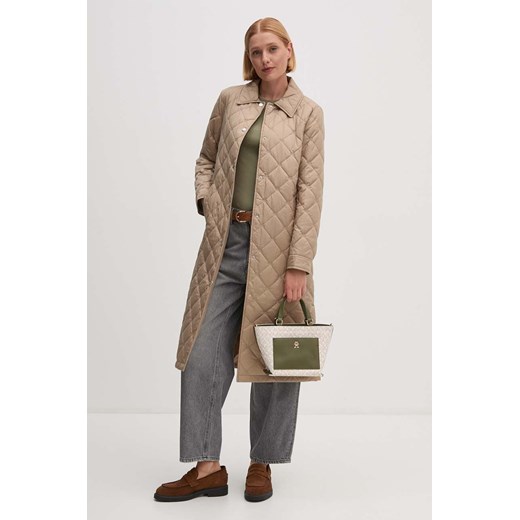 Lauren Ralph Lauren kurtka damska kolor beżowy przejściowa 297951265 ze sklepu ANSWEAR.com w kategorii Kurtki damskie - zdjęcie 174282403