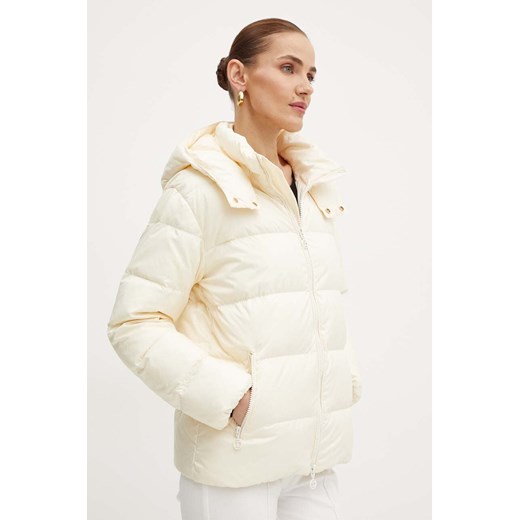 Twinset kurtka puchowa damska kolor beżowy zimowa oversize 242TP2184 ze sklepu ANSWEAR.com w kategorii Kurtki damskie - zdjęcie 174282640