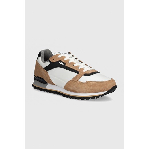 BOSS sneakersy Parkour kolor beżowy 50523221 ze sklepu ANSWEAR.com w kategorii Buty sportowe męskie - zdjęcie 174283304