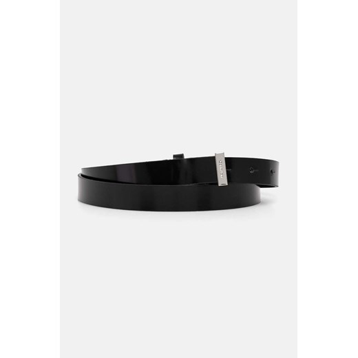 Calvin Klein pasek skórzany damski kolor czarny K60K612386 ze sklepu ANSWEAR.com w kategorii Paski damskie - zdjęcie 174283682