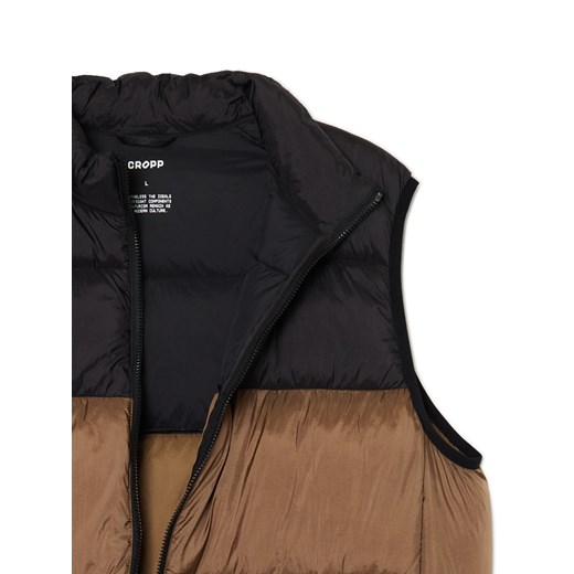 Cropp - Pikowana brązowa kamizelka - brązowy Cropp L Cropp