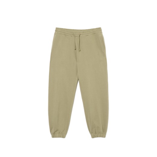 Cropp - Oliwkowe dresowe joggery - zielony Cropp XXL Cropp