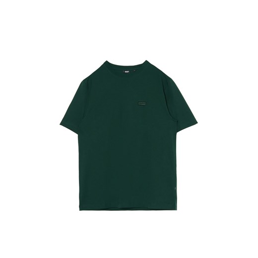 Cropp - Ciemnozielony T-shirt z haftem - zielony Cropp M Cropp