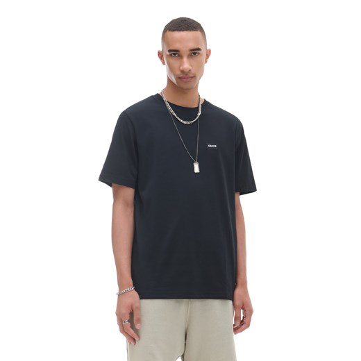 Cropp - Czarny T-shirt z haftem - czarny ze sklepu Cropp w kategorii T-shirty męskie - zdjęcie 174289623