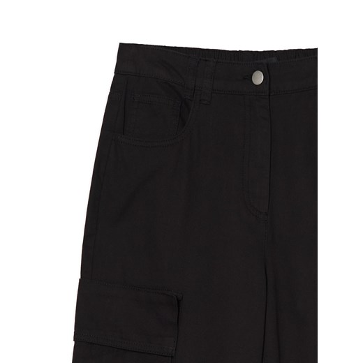 Cropp - Czarne dzianinowe spodnie - czarny Cropp 34 Cropp