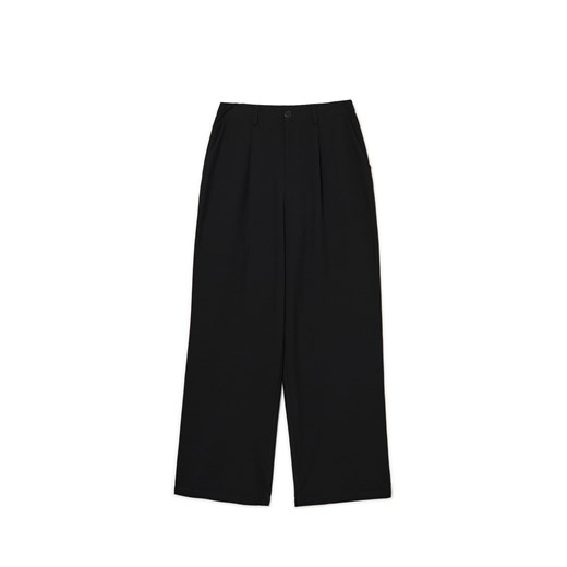 Cropp - Czarne spodnie w paski - czarny ze sklepu Cropp w kategorii Spodnie damskie - zdjęcie 174289751