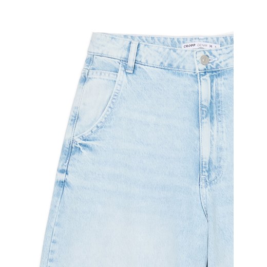 Cropp - Jasne jeansy skater - błękitny Cropp 36 Cropp
