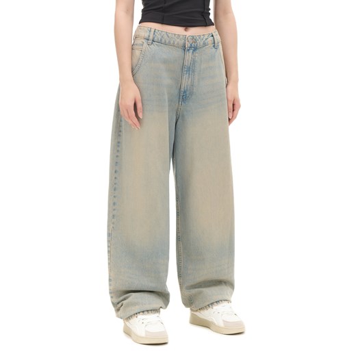Cropp - Jeansy skater w stylu vintage - niebieski Cropp 40 Cropp