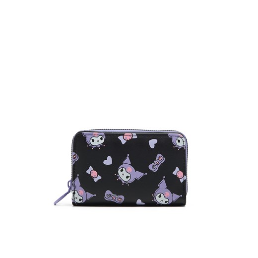 Cropp - Wzorzysty portfel Kuromi - czarny ze sklepu Cropp w kategorii Portfele damskie - zdjęcie 174289911
