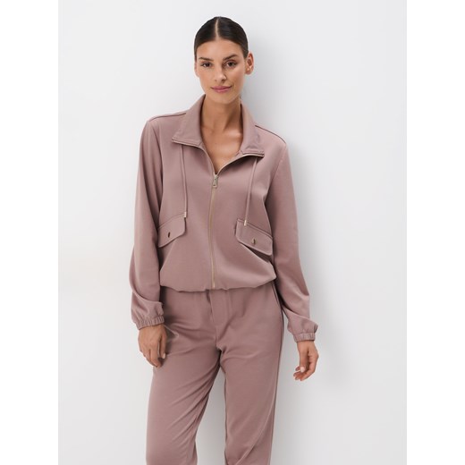 Mohito - Bluza z zamkiem - brązowy ze sklepu Mohito w kategorii Bluzy damskie - zdjęcie 174292411