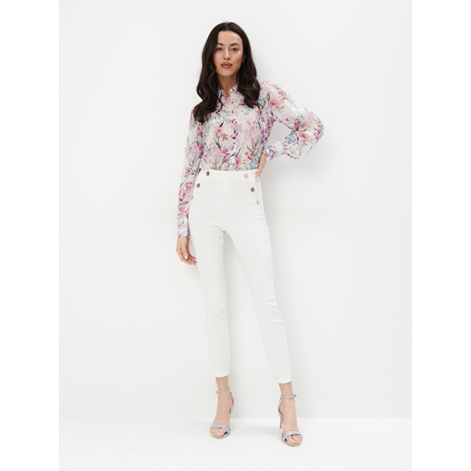 Mohito - Spodnie skinny - kremowy Mohito 36 okazyjna cena Mohito