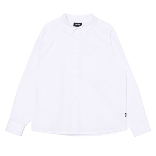 Cropp - Biała koszula z haftem - biały Cropp XL Cropp