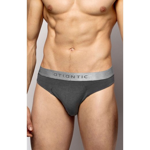 Atlantic 2-pack grafitowe slipy męskie 2BMP-013, Kolor grafitowy, Rozmiar M, ATLANTIC ze sklepu Intymna w kategorii Majtki męskie - zdjęcie 174295083