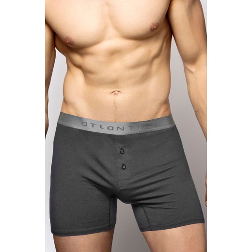 Atlantic bokserki męskie luźne grafitowe BMB-005, Kolor grafitowy, Rozmiar M, ATLANTIC ze sklepu Intymna w kategorii Majtki męskie - zdjęcie 174295271