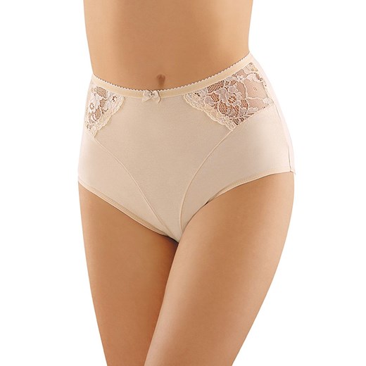 Figi damskie wysokie beżowe BBL 054, Kolor beżowy, Rozmiar S, Babell ze sklepu Intymna w kategorii Majtki damskie - zdjęcie 174296424