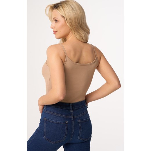 Beżowy top damski Maxine, Kolor beżowy, Rozmiar S, Babell ze sklepu Intymna w kategorii Podkoszulki i halki - zdjęcie 174296720