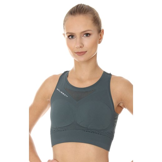 CR10210 top damski Crop Top, Kolor zielony, Rozmiar S, Brubeck M Intymna