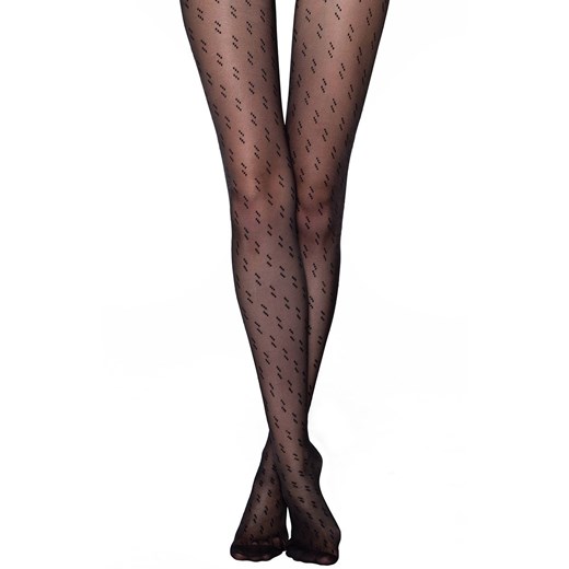 Damskie rajstopy we wzory czarne Street 20 DEN, Kolor czarny, Rozmiar 2, Conte ze sklepu Intymna w kategorii Rajstopy - zdjęcie 174299301