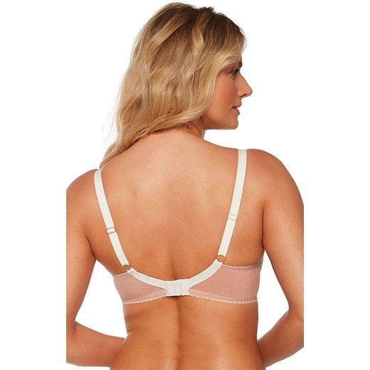 Gaia biustonosz półusztywniany semi-soft Luiza 1242, Kolor ecru-mocca, Rozmiar Gaia 65E Intymna