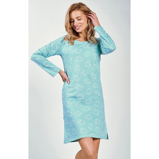 Bawełniana koszula nocna damska Abi 3218, Kolor miętowy, Rozmiar S, Taro ze sklepu Intymna w kategorii Koszule nocne - zdjęcie 174323502
