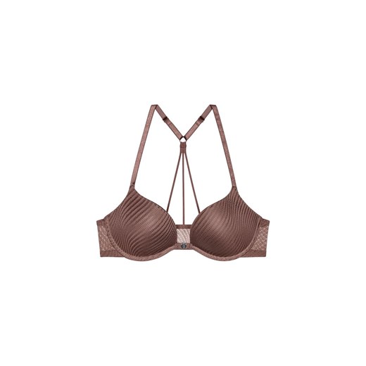 Triumph biustonosz push-up push-up zapinany z przodu ciemnobrązowy Harmony Spotlight WHUF 10217429, Kolor ciemnobrązowy, Rozmiar 75D, Triumph ze sklepu Intymna w kategorii Biustonosze - zdjęcie 174325973