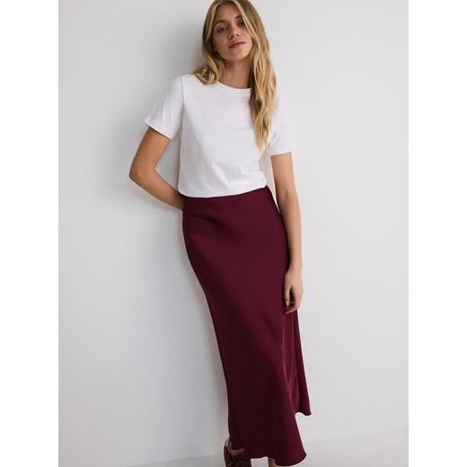 Spódnica Reserved midi z tkaniny