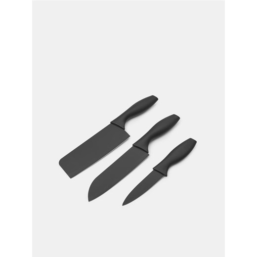 Sinsay - Zestaw noży 3 pack - czarny Sinsay One Size Sinsay