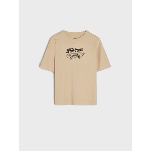 T-shirt chłopięce Sinsay w nadruki 