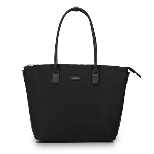 Damska shopperka z nylonu czarna ze sklepu WITTCHEN w kategorii Torby Shopper bag - zdjęcie 174360012