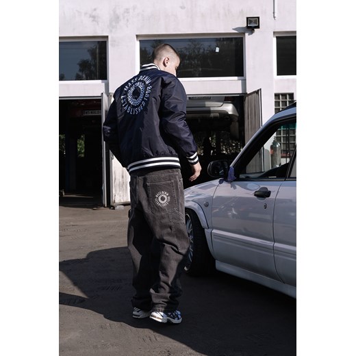 Kurtka zimowa Mass Denim Elementary Satin Jacket granatowa Mass Denim M promocja shop.massdnm.com