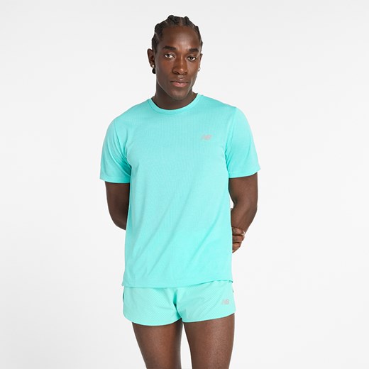 Koszulka męska New Balance MT41253CYJ – niebieska ze sklepu New Balance Poland w kategorii T-shirty męskie - zdjęcie 174361492